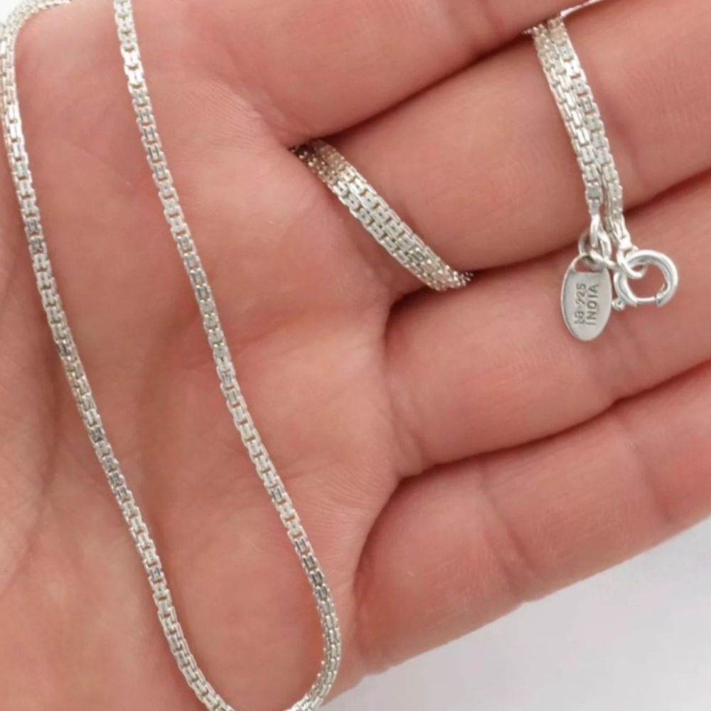 Nicky Butler Sterling Silver 925 Box Chain Designer Signed NB Necklace 24" NWT - Picture 12 of 16